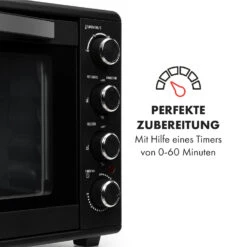Masterchef 60 Mini-Backofen 60l 2000W 100-230 °C Timer Schwarz 13 Masterchef 60 Mini-Backofen 60l 2000W 100-230 °C Timer Schwarz -Klarstein 10034498 de 0005 logo