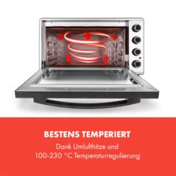 Masterchef 60 Mini-Backofen 60l 2000W 100-230 °C Timer Silber 11 Masterchef 60 Mini-Backofen 60l 2000W 100-230 °C Timer Silber -Klarstein 10034499 de 0003 logo
