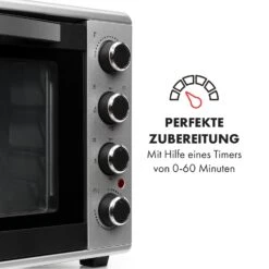 Masterchef 60 Mini-Backofen 60l 2000W 100-230 °C Timer Silber 13 Masterchef 60 Mini-Backofen 60l 2000W 100-230 °C Timer Silber -Klarstein 10034499 de 0005 logo