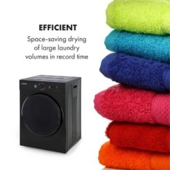 Jet Set Mini-Wäschetrockner Ablufttrockner 1020W EEK C 3kg 50cm -Klarstein 10034512 yy 0005 logo Klarstein Jet Set Waeschetrockner schwarz