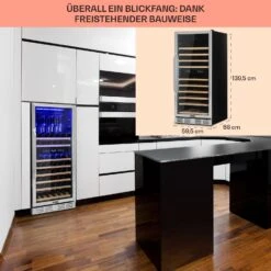 Vinovilla Grande 116 Built-in Duo Weinkühlschrank 310 Ltr 116 Fl. LED 12 Vinovilla Grande 116 Built-in Duo Weinkühlschrank 310 Ltr 116 Fl. LED -Klarstein 10034525 DE 0006 usp