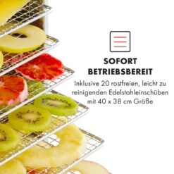 Master Jerky 300 Dörrautomat 2000W 40-90 °C 24h-Timer Edelstahl Silber 11 Master Jerky 300 Dörrautomat 2000W 40-90 °C 24h-Timer Edelstahl Silber -Klarstein 10034544 de 0004 logo