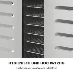 Master Jerky 300 Dörrautomat 2000W 40-90 °C 24h-Timer Edelstahl Silber 14 Master Jerky 300 Dörrautomat 2000W 40-90 °C 24h-Timer Edelstahl Silber -Klarstein 10034544 de 0007 logo