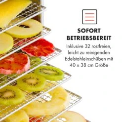 Master Jerky 500 Dörrautomat 3000W 40-90 °C 24h-Timer Edelstahl Silber 11 Master Jerky 500 Dörrautomat 3000W 40-90 °C 24h-Timer Edelstahl Silber -Klarstein 10034545 de 0004 logo