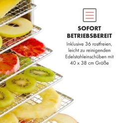 Master Jerky 550 Dörrautomat 2400W 40-90 °C 24h-Timer Edelstahl Silber -Klarstein 10034546 de 0004 logo