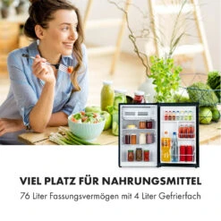 Delaware Kühlschrank 75 Liter 4-Liter-Gefrierfach Kompression 12 Delaware Kühlschrank 75 Liter 4-Liter-Gefrierfach Kompression -Klarstein 10034554 de 0004 logo