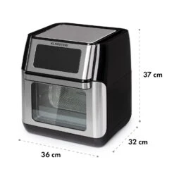 AeroVital Fry Heißluftfritteuse 1500W 10l Timer 9 Programme -Klarstein 10034575 yy 0011 dimensions