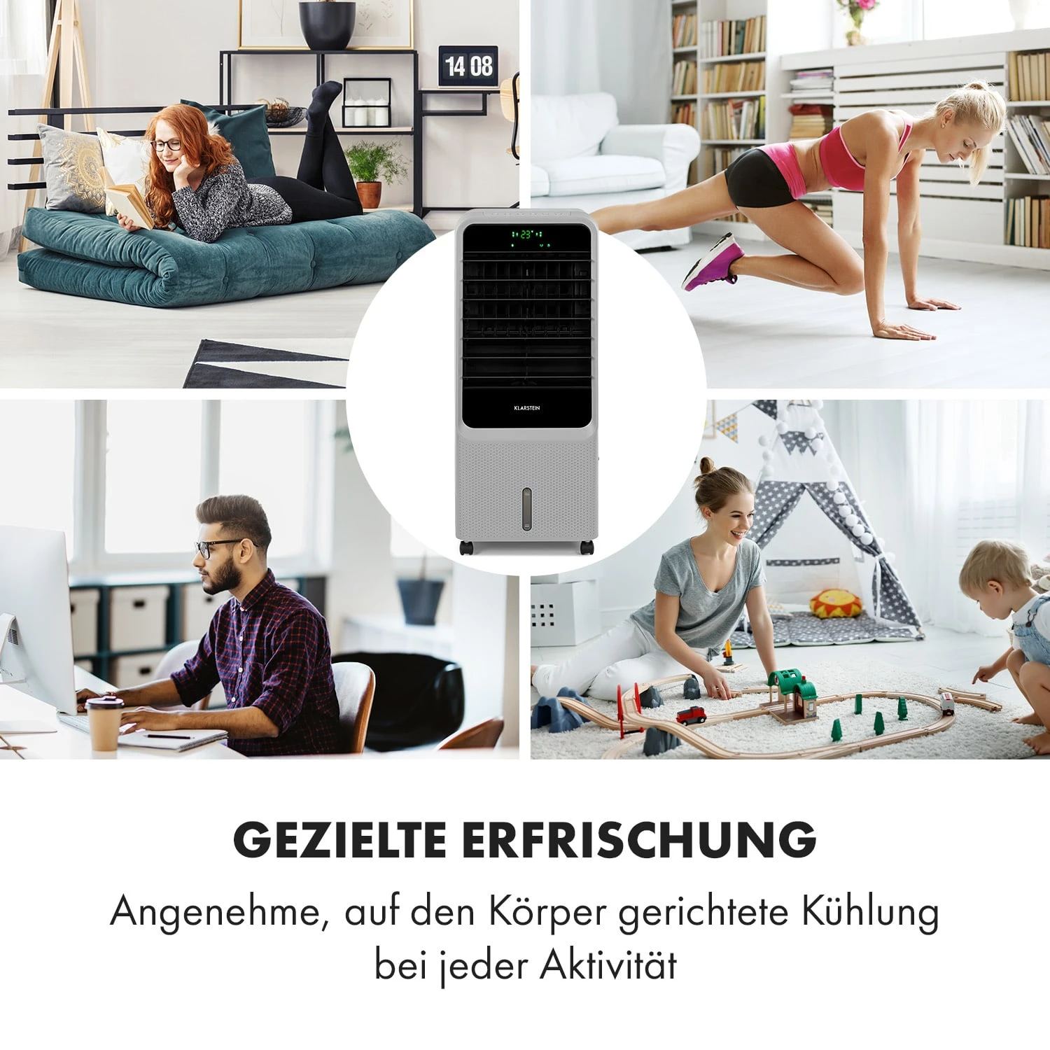Townhouse 3-in-1 Luftkühler 396 M³/h 7 Liter Fernbedienung Mobil 3 Townhouse 3-in-1 Luftkühler 396 M³/h 7 Liter Fernbedienung Mobil – Bild 3