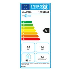 Klarstein Kraftwerk Smart 12K Klimaanlage 3-in-1 12000 BTU App 19 Klarstein Kraftwerk Smart 12K Klimaanlage 3-in-1 12000 BTU App -Klarstein 10034664 energy label