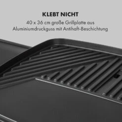 Gatsby Elektrogrill 2000W Antihaft-Grillfläche Seitentische Schwarz 12 Gatsby Elektrogrill 2000W Antihaft-Grillfläche Seitentische Schwarz -Klarstein 10034706 de 0004 logo