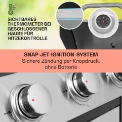 Tomahawk Gasgrill 3 X 3,6 KW Brenner 60 X 43,5 Cm Grill Edelstahl 10 Tomahawk Gasgrill 3 X 3,6 KW Brenner 60 X 43,5 Cm Grill Edelstahl -Klarstein 10034711 de 0004 usp