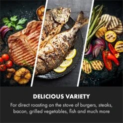 Delicatessa Grill Pan Grillplatte Induktionskochfeld Zubehör 43,5x23cm 7 Delicatessa Grill Pan Grillplatte Induktionskochfeld Zubehör 43,5x23cm -Klarstein 10034722 yy 0004 logo Klarstein Delicatessa Grill Pan Grillplatte