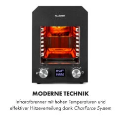 Hannibal Hochtemperaturgrill Indoor 2.200W 850°C Edelstahl Schwarz 11 Hannibal Hochtemperaturgrill Indoor 2.200W 850°C Edelstahl Schwarz -Klarstein 10034804 de 0003 logo