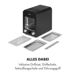 Hannibal Hochtemperaturgrill Indoor 2.200W 850°C Edelstahl Schwarz 16 Hannibal Hochtemperaturgrill Indoor 2.200W 850°C Edelstahl Schwarz -Klarstein 10034804 de 0008 logo