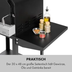 Pizzaiolo Pro Pizza-Gasgrill 76x143x66cm Schamottestein Stahl Mobil -Klarstein 10034844 de 0004 logo