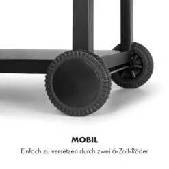 Pizzaiolo Pro Pizza-Gasgrill 76x143x66cm Schamottestein Stahl Mobil -Klarstein 10034844 de 0007 logo