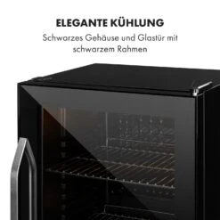 Beersafe XXL Onyx Kühlschrank 80 Liter 3 Böden Panoramaglastür 16 Beersafe XXL Onyx Kühlschrank 80 Liter 3 Böden Panoramaglastür -Klarstein 10034848 de 0007 logo