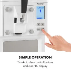 Sweet Sundae Eiscrememaschine Kompressor 1,5l Edelstahl Weiß 16 Sweet Sundae Eiscrememaschine Kompressor 1,5l Edelstahl Weiß -Klarstein 10034912 uk 0007 logo Klarstein Sahnehaeubchen Eiscrememaschine weiss