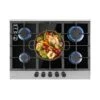 Alchemist 5 Zonen Gaskochfeld Aluminium-Brenner Glaskeramik Schwarz
