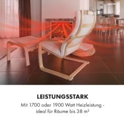 Vulsini Nightfall Elektrokamin 1900 W LED-Technik Fernbedienung -Klarstein 10035039 de 0007 logo