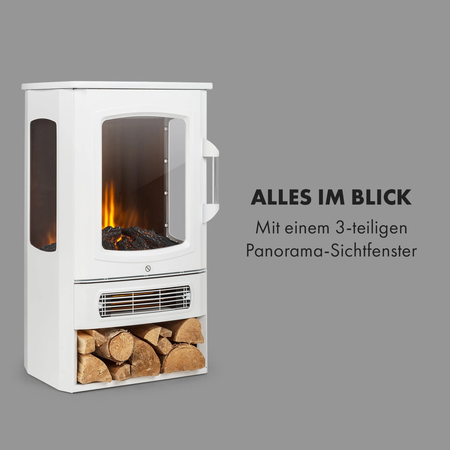 Bormio Panorama Elektrischer Kamin 1000/2000W Thermostat 3 Bormio Panorama Elektrischer Kamin 1000/2000W Thermostat – Bild 3