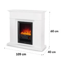 Kamini FXL Elektrischer Kamin Kamineinsatz 1000/2000W 2W LED -Klarstein 10035058 yy 0008 dimensions