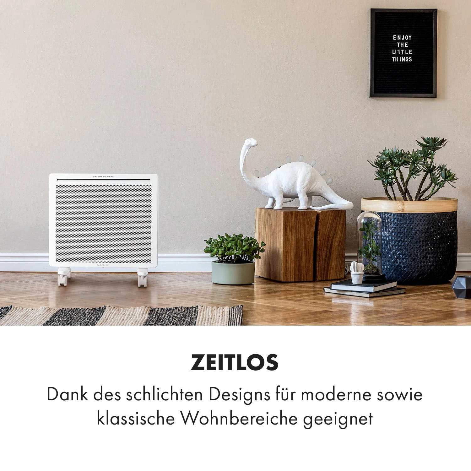 Klarstein Hot Spot Slimcurve Double Wave 2-in-1 Heizgerät 1000W Wochentimer Weiß 3 Klarstein Hot Spot Slimcurve Double Wave 2-in-1 Heizgerät 1000W Wochentimer Weiß – Bild 3