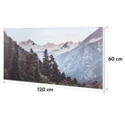 Wonderwall Air Art Smart Infrarotheizung 120x60cm 700W Wandinstallation App-Steuerung Berge -Klarstein 10035129 yy 0009 logo Klarstein WonderwallAirArt Smart 700W60x120 Mntn