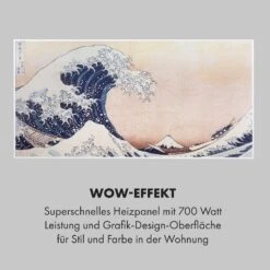 Wonderwall Air Art Smart Infrarotheizung 120x60cm 700W Wandinstallation App-Steuerung Wellen -Klarstein 10035130 de 0005 logo