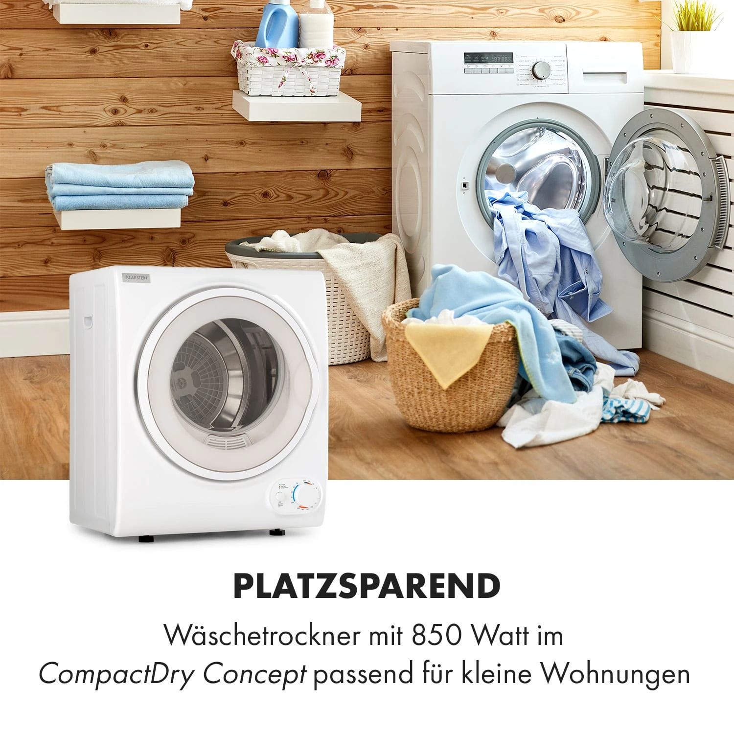 Jet Set 2500 Wäschetrockner Ablufttrockner 850W EEK C 2,5kg 50cm 2 Jet Set 2500 Wäschetrockner Ablufttrockner 850W EEK C 2,5kg 50cm – Bild 2