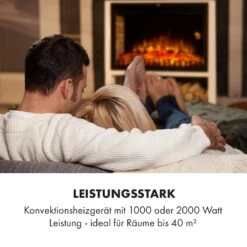 Mauna Loa Elektrokamin 2000 W LED-Flammen Fernbedienung Holzregal -Klarstein 10035167 de 0006 logo