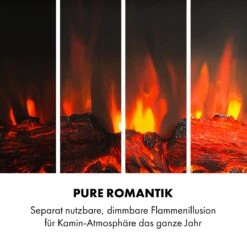 Mauna Loa Elektrokamin 2000 W LED-Flammen Fernbedienung Holzregal -Klarstein 10035167 de 0007 logo