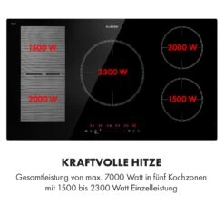 Delicatessa 90 Hybrid Einbaukochfeld Induktion 5 Zonen 7400W -Klarstein 10035181 de 0004 logo