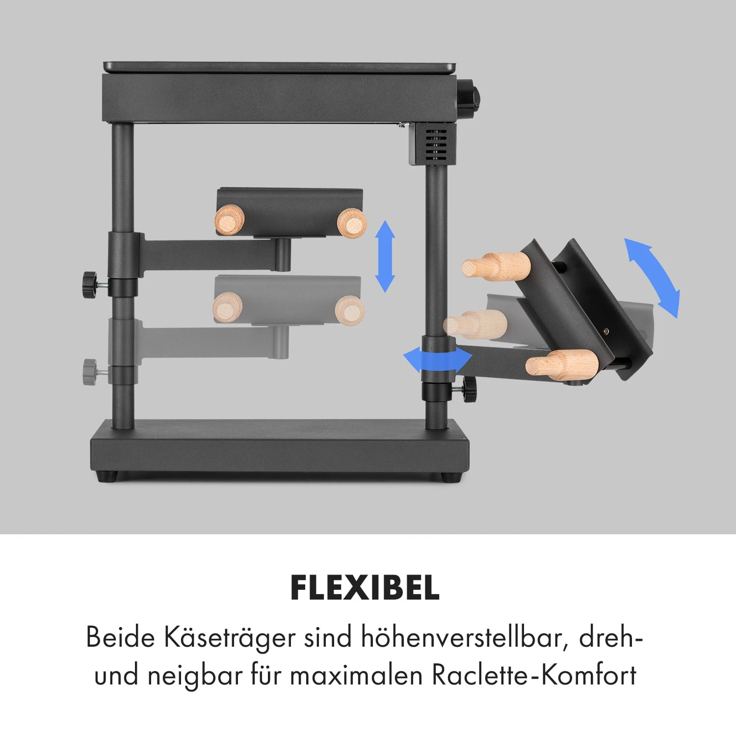 Appenzell XL Raclette Mit Grill 600 W Thermostat 2 Käseträger 7 Appenzell XL Raclette Mit Grill 600 W Thermostat 2 Käseträger – Bild 7
