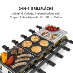 Fonduelette XL 3-in-1 Raclettegrill Fondue Naturstein 1650W 12 Pers 11 Fonduelette XL 3-in-1 Raclettegrill Fondue Naturstein 1650W 12 Pers -Klarstein 10035220 de 0003 logo
