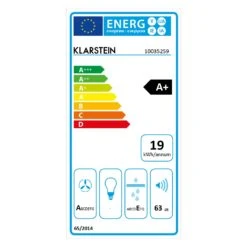 Full House 2.0 DownAir System Induktionsherd Dunstabzugshaube 271 M³/h -Klarstein 10035259 energy label