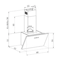 Silver Lining 90 Dunstabzugshaube 90cm 568m³/h EEK A Edelstahl -Klarstein 10035318 yy 0011 logo Klarstein Silver Lining 90 Dunstabzugshaube