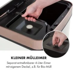 Royal Trash Rose Gold Sensor-Mülleimer 72 Liter Edelstahl -Klarstein 10035364 de 0004 logo