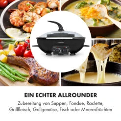 Szechuan 2-in-1 Hot Pot Und Grillplatte 5l Vol. 1350 / 600 W -Klarstein 10035431 de 0005 logo