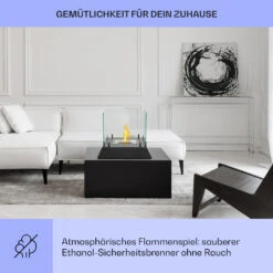 Phantasma Cubo Ethanol-Kamin Rauch- & Geruchlos Edelstahl-Brenner Sicherheitsglas 10 Phantasma Cubo Ethanol-Kamin Rauch- & Geruchlos Edelstahl-Brenner Sicherheitsglas -Klarstein 10035458 de 0004 usp