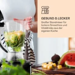 Luca Multifunktionsmixer 1000 W 3 L Stufenlose Geschwindigkeit 6 Modi 10 Luca Multifunktionsmixer 1000 W 3 L Stufenlose Geschwindigkeit 6 Modi -Klarstein 10035487 de 0004 logo