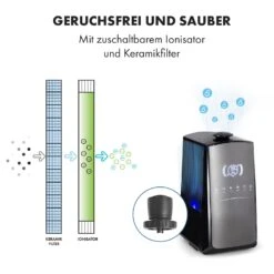VapoAir Opal Smart Luftbefeuchter App-Steuerung LED-Screen Fernbedienung 16 VapoAir Opal Smart Luftbefeuchter App-Steuerung LED-Screen Fernbedienung -Klarstein 10035507 de 0007 logo