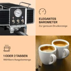Gusto Classico Espressomaker 1350 Watt 20 Bar Druck 1,5 Liter 11 Gusto Classico Espressomaker 1350 Watt 20 Bar Druck 1,5 Liter -Klarstein 10035564 de 0004 logo