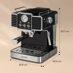 Gusto Classico Espressomaker 1350 Watt 20 Bar Druck 1,5 Liter 15 Gusto Classico Espressomaker 1350 Watt 20 Bar Druck 1,5 Liter -Klarstein 10035564 yy 0008 logo