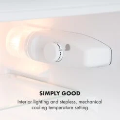 Big Daddy Cool Kühl-Gefrier-Kombination 87 Liter 40dB EEK F -Klarstein 10035584 uk 0008 logo Big Daddy Cool Kuehl Gefrier Kombination