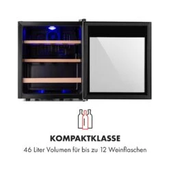 Vinamour 12 Uno Weinkühlschrank 12Fl./46l 4-18°C 40dB -Klarstein 10035673 de 0004 logo