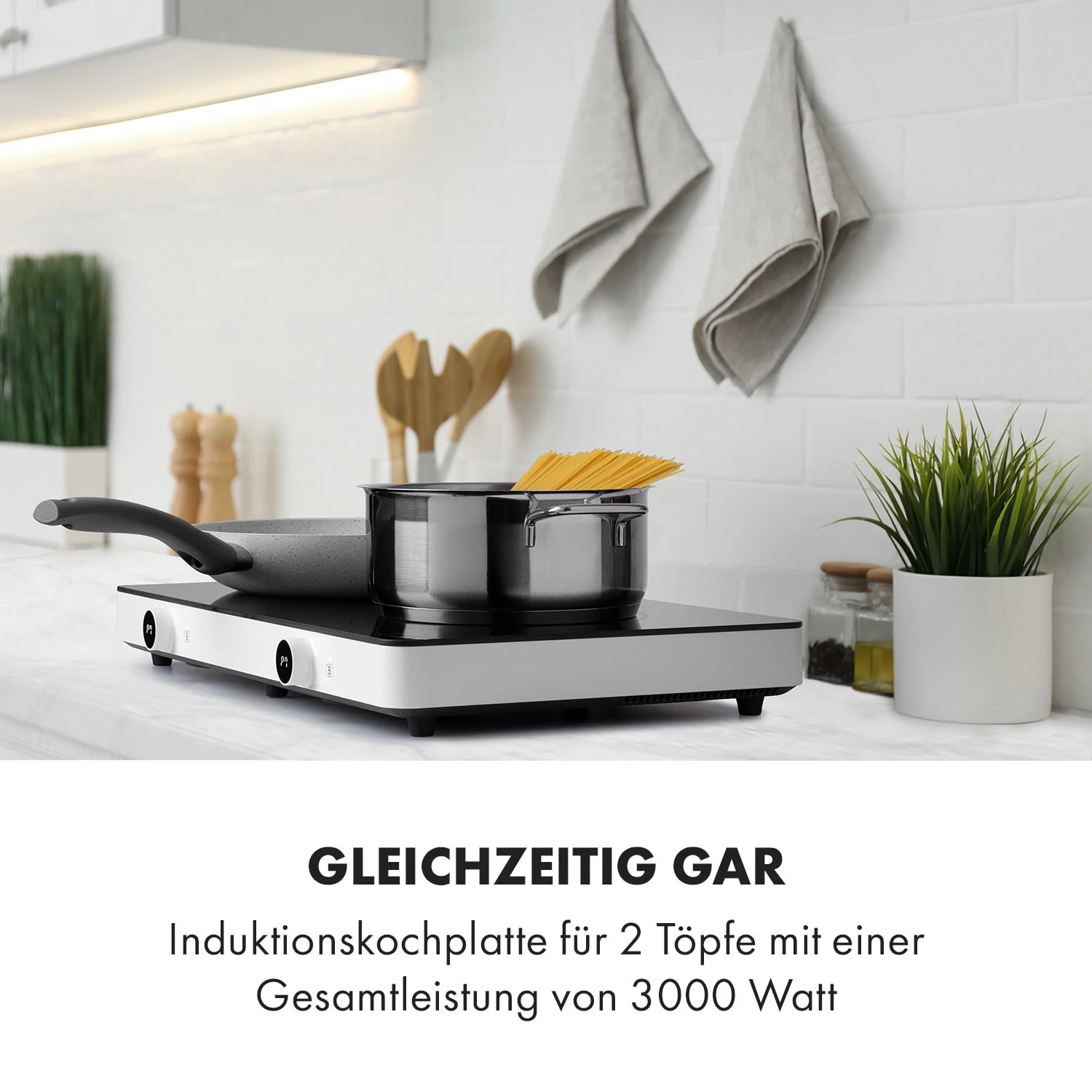 FutureChef Doppel-Induktionskochplatte 3000Watt 2 Kochfelder 2 FutureChef Doppel-Induktionskochplatte 3000Watt 2 Kochfelder – Bild 2