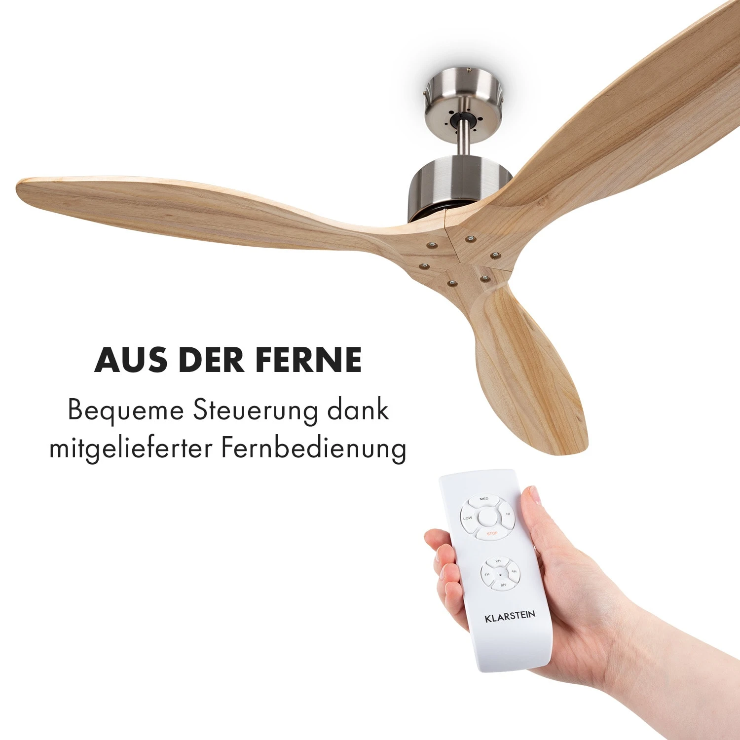 Santa Elena Deckenventilator 52" 9.060m³/h 3 Echtholzflügel 3 Santa Elena Deckenventilator 52" 9.060m³/h 3 Echtholzflügel – Bild 3