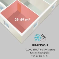 Metrobreeze Rom Smart Mobile Klimaanlage 10.000 BTU 3 KW Fernbedienung -Klarstein 10035804 de 0005 logo