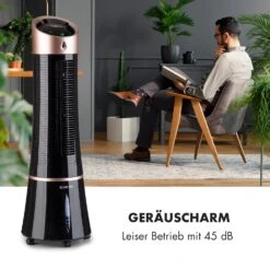 Skyscraper Ice 4-in-1 Luftkühler Ventilator 210 M³/h 30 W Oszillation Mobil Fernbedienung 14 Skyscraper Ice 4-in-1 Luftkühler Ventilator 210 M³/h 30 W Oszillation Mobil Fernbedienung -Klarstein 10035835 de 0006 logo